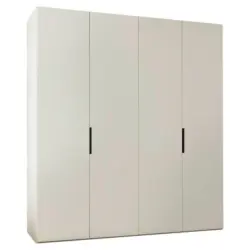 Drehtürenschrank in Weiß