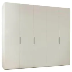 Drehtürenschrank in Weiß