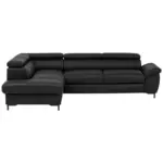 XXXLutz Lauterach - Ihr Möbelhaus bei Bregenz Ecksofa in Kombination Echtleder/Lederlook Schwarz