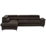 XXXLutz Lauterach - Ihr Möbelhaus bei Bregenz Ecksofa in Kombination Echtleder/Lederlook Dunkelbraun