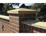 Hornbach Pfeilerabdeckung Spitzdach naturgrau 40 x 40 x 4-6-4 cm