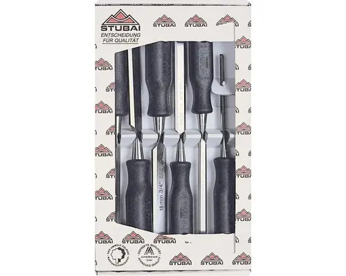 Holz-Stemmeisen PP-Heft Stubai 6 tlg.