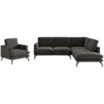 XXXLutz Lauterach - Ihr Möbelhaus bei Bregenz Sitzgarnitur in Flachgewebe Anthrazit