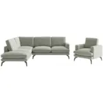 XXXLutz Lauterach - Ihr M&ouml;belhaus bei Bregenz Sitzgarnitur in Flachgewebe Champagner