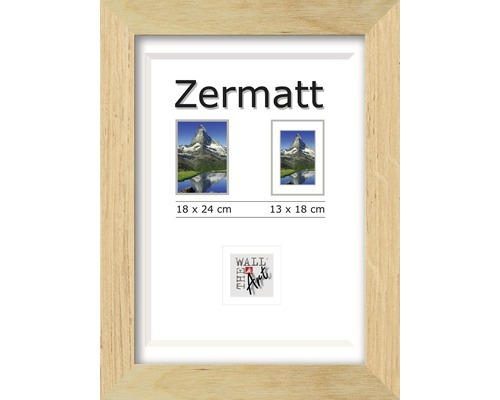 Bilderrahmen Holz Zermatt Eiche 18x24 cm