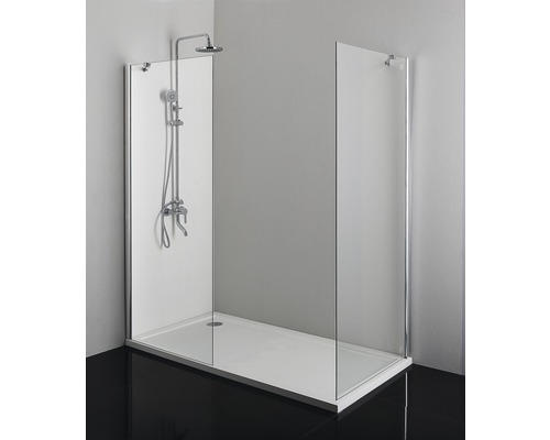 Duschseitenwand Sanotechnik Smartflex D11120 1200x1950 mm Echtglas Klar hell chromoptik