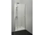 Hornbach Pendeltür für Nische und Seitenwand Sanotechnik Smartflex D1280L 800x1950 mm Anschlag links Echtglas Klar hell chromoptik
