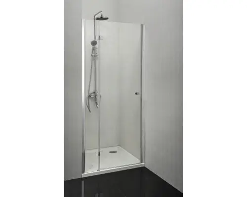 Pendeltür für Nische und Seitenwand Sanotechnik Smartflex D12120L 1200x1950 mm Anschlag links Echtglas Klar hell chromoptik