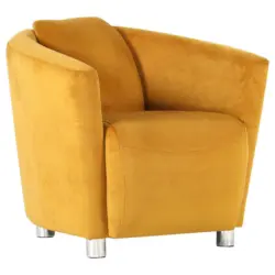 Sessel in Mikrofaser Gelb