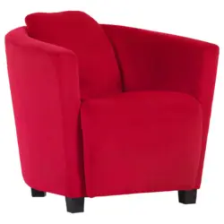 Sessel in Mikrofaser Rot