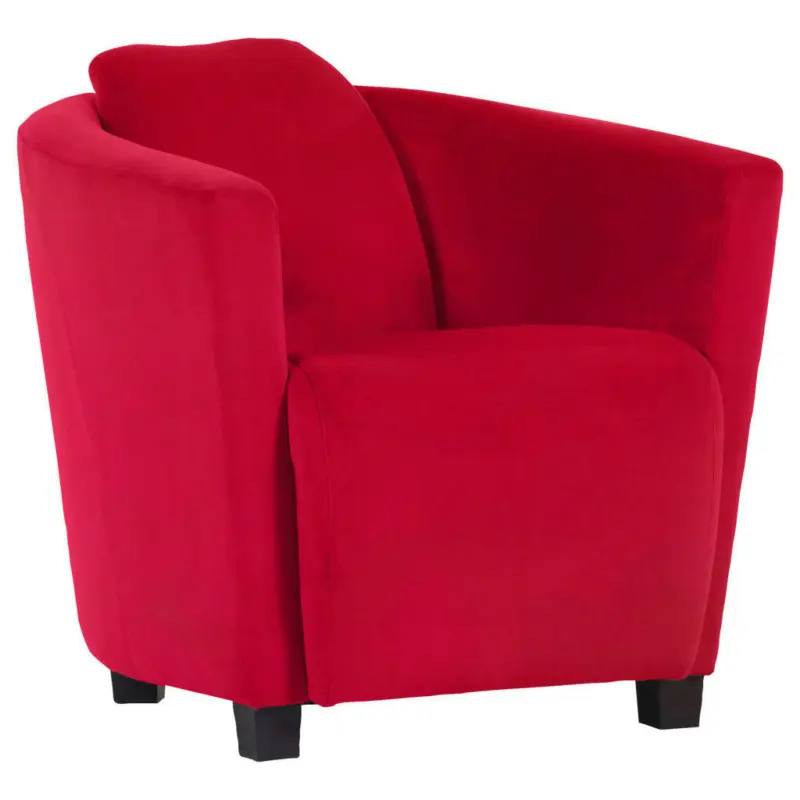 Sessel in Mikrofaser Rot