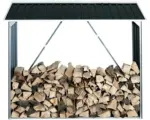 Hornbach Kaminholzunterstand DuraMax 182 x 74 x 162,5 cm anthrazit-grau