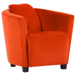 Sessel in Mikrofaser Orange