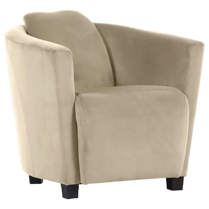 Sessel in Mikrofaser Beige
