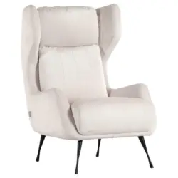 Sessel in Flachgewebe Beige