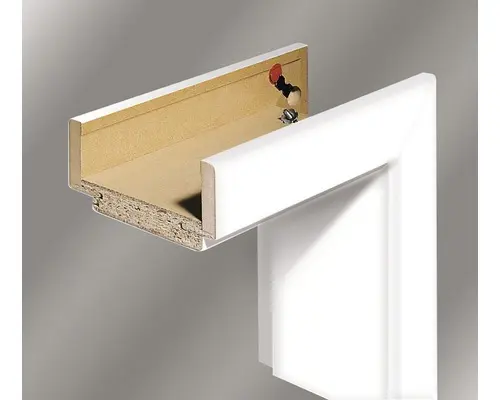 Zarge Pertura Weiß 144 Komplettzarge 160x609x2015 mm links