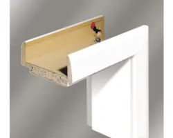 Zarge Pertura CPL Weiß Komplettzarge 120x609x2015 mm links