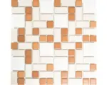 Hornbach Keramikmosaik BS 119 31,5x32,0 cm weiß braun beige