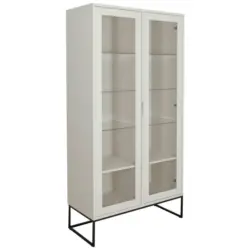 Vitrine in Schwarz, Weiß