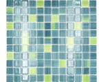 Hornbach Glasmosaik Crystal CM 4250 30,2x32,7 cm grün blau