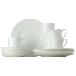 Kaffeeservice Jade White 18-teilig