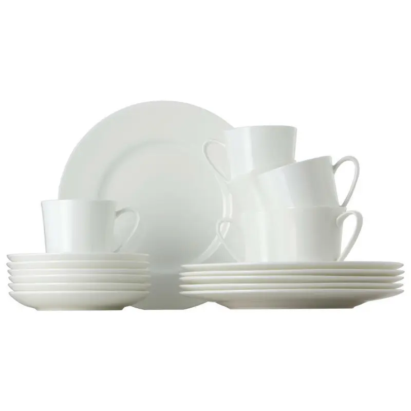 Kaffeeservice Jade White 18-teilig