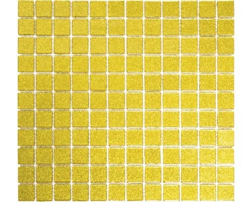 Glasmosaik 4GO5 30,2x32,7 cm gold gehämmert