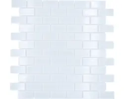 Glasmosaik CM B400 31,0x32,2 cm weiß