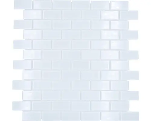 Glasmosaik CM B400 31,0x32,2 cm weiß
