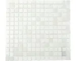 Hornbach Glasmosaik A 112 30,5x32,7 cm weiß