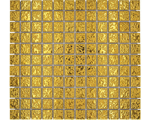 Keramikmosaik GO 282 30,2x33,0 cm gold