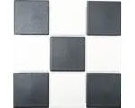 Hornbach Keramikmosaik RAT 148 30,0x30,0 cm schwarz weiß