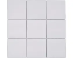 Keramikmosaik RAT 200 30,0x30,0 cm weiß