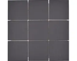 Keramikmosaik RAT 890 30,0x30,0 cm schwarz