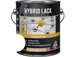 HORNBACH Buntlack Hybridlack Möbellack glänzend glacierweiß 2 l