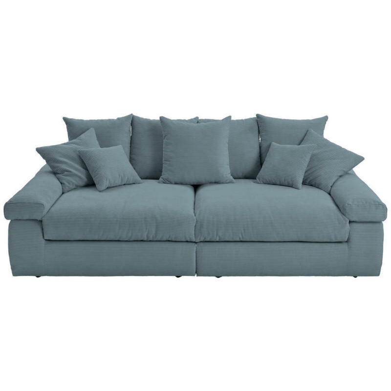 Bigsofa in Kord Blaugrau