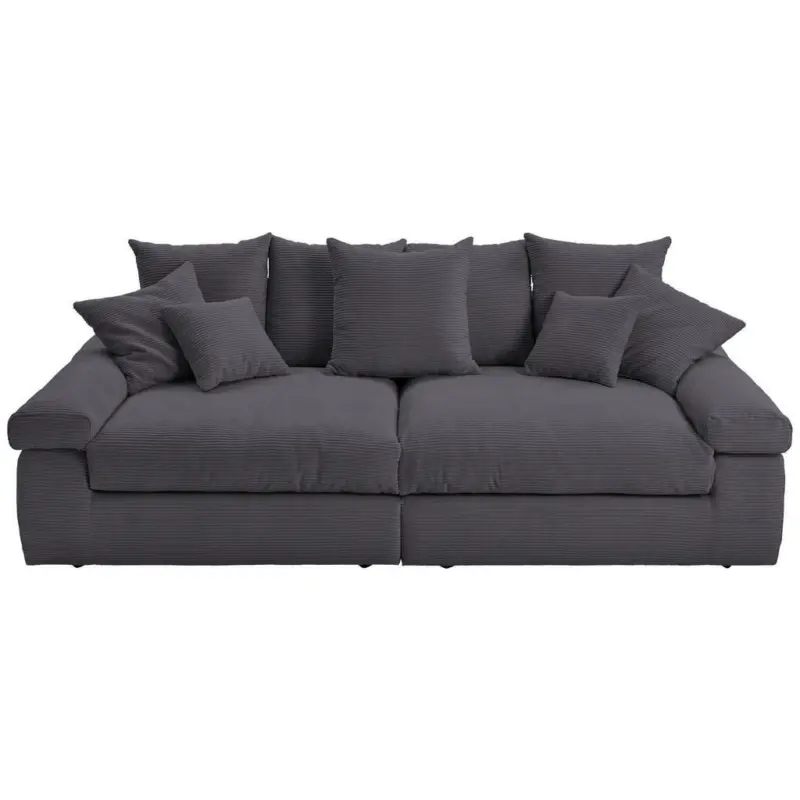 Bigsofa in Kord Dunkelgrau
