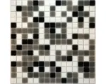 Hornbach Glasmosaik 32,7x32,7 cm schwarz grau braun