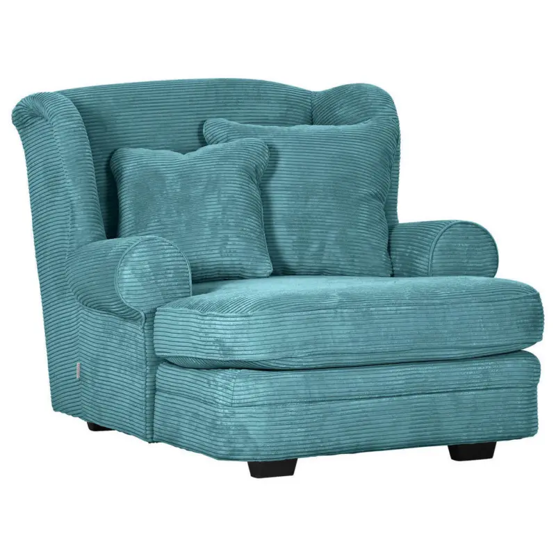 BIG Sessel in Kord Petrol