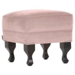 Hocker in Textil Rosa