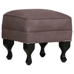 Hocker in Textil Braun