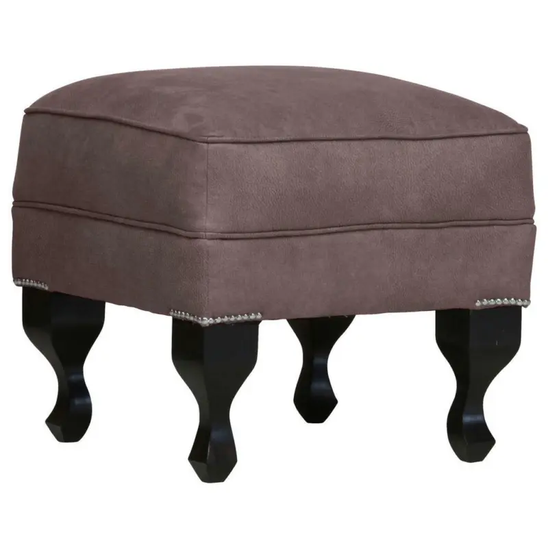 Hocker in Textil Braun