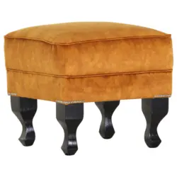 Hocker in Textil Orange