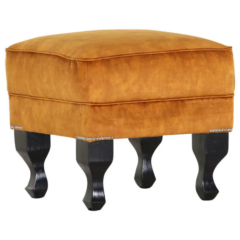Hocker in Textil Orange