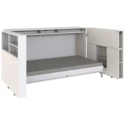 Bettüberbau in Weiß