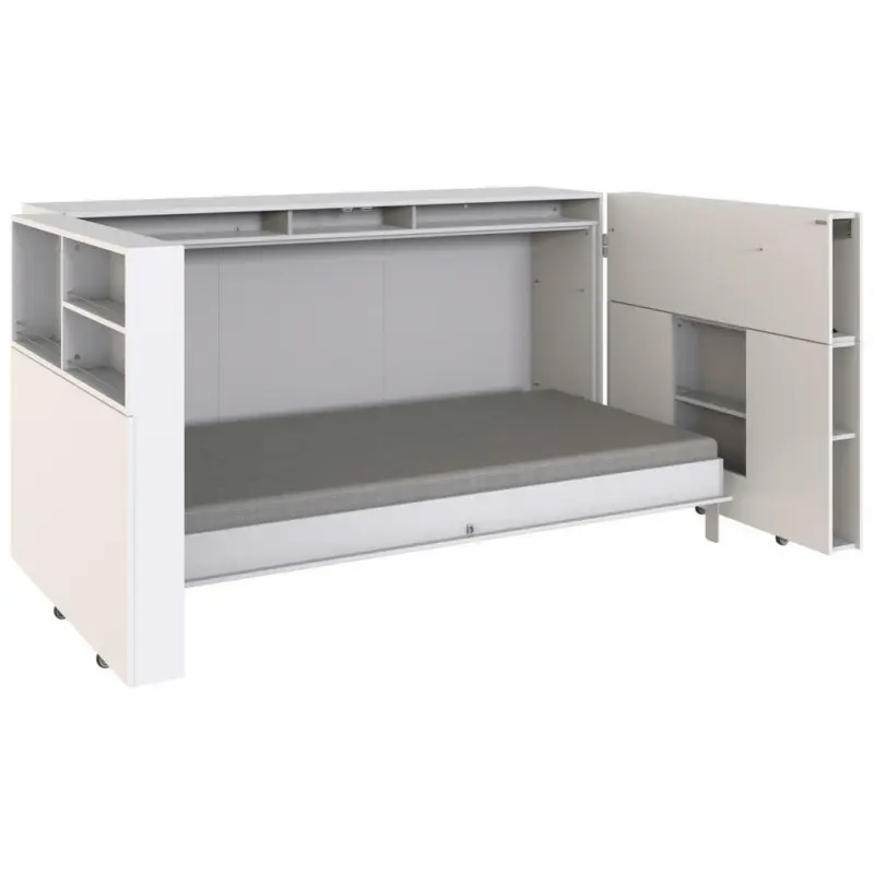 Bettüberbau in Weiß