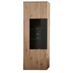 XXXLutz Lauterach - Ihr M&ouml;belhaus bei Bregenz Vitrine in Graphitfarben, Eiche Artisan