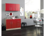 Hornbach Miniküche Held Möbel Toronto rot 120x60 cm