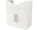 Hornbach Waschbeckenunterschrank Baden Haus Aida 70x60x33,5 cm ohne Waschbecken weiß