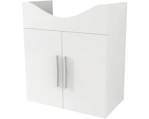 Waschbeckenunterschrank Baden Haus Aida 70x60x33,5 cm ohne Waschbecken weiß